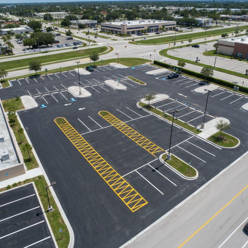 Complete Re-Striping in Doral, FL