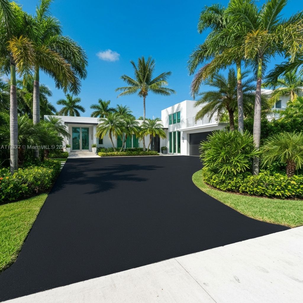 Professional asphalt driveway installation in Miami